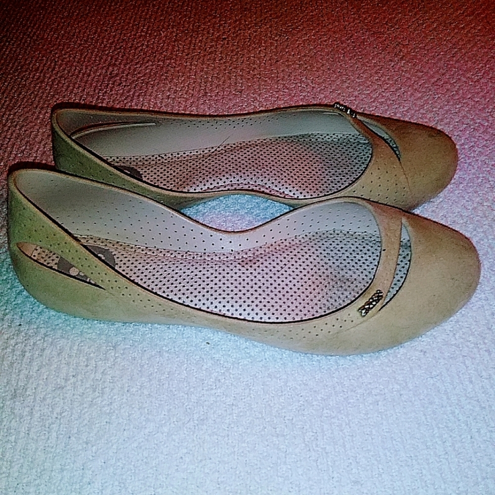 Zaxy Beige Flats